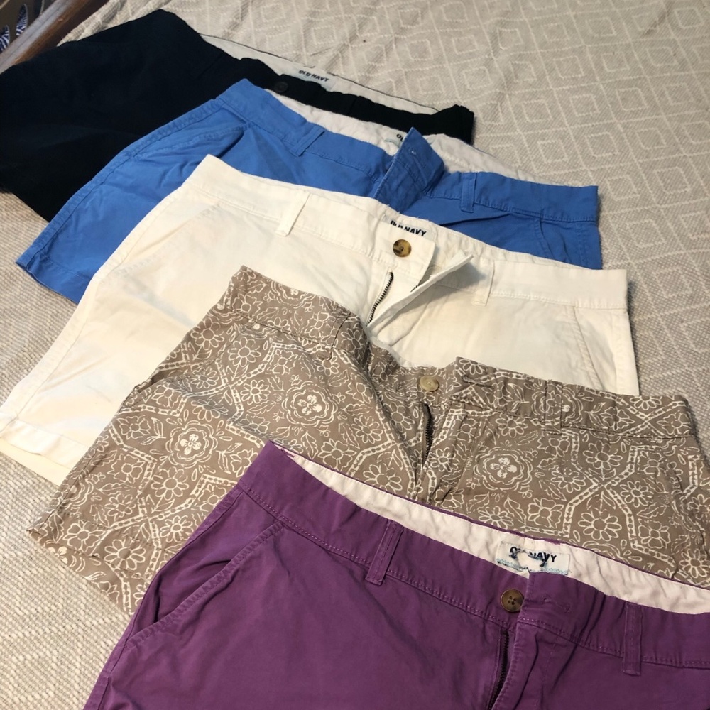 Lot of 5 old navy size 12 cotton shorts